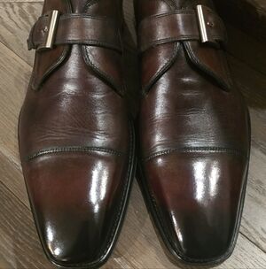 Magnanni Rich Brown Leather Derbys